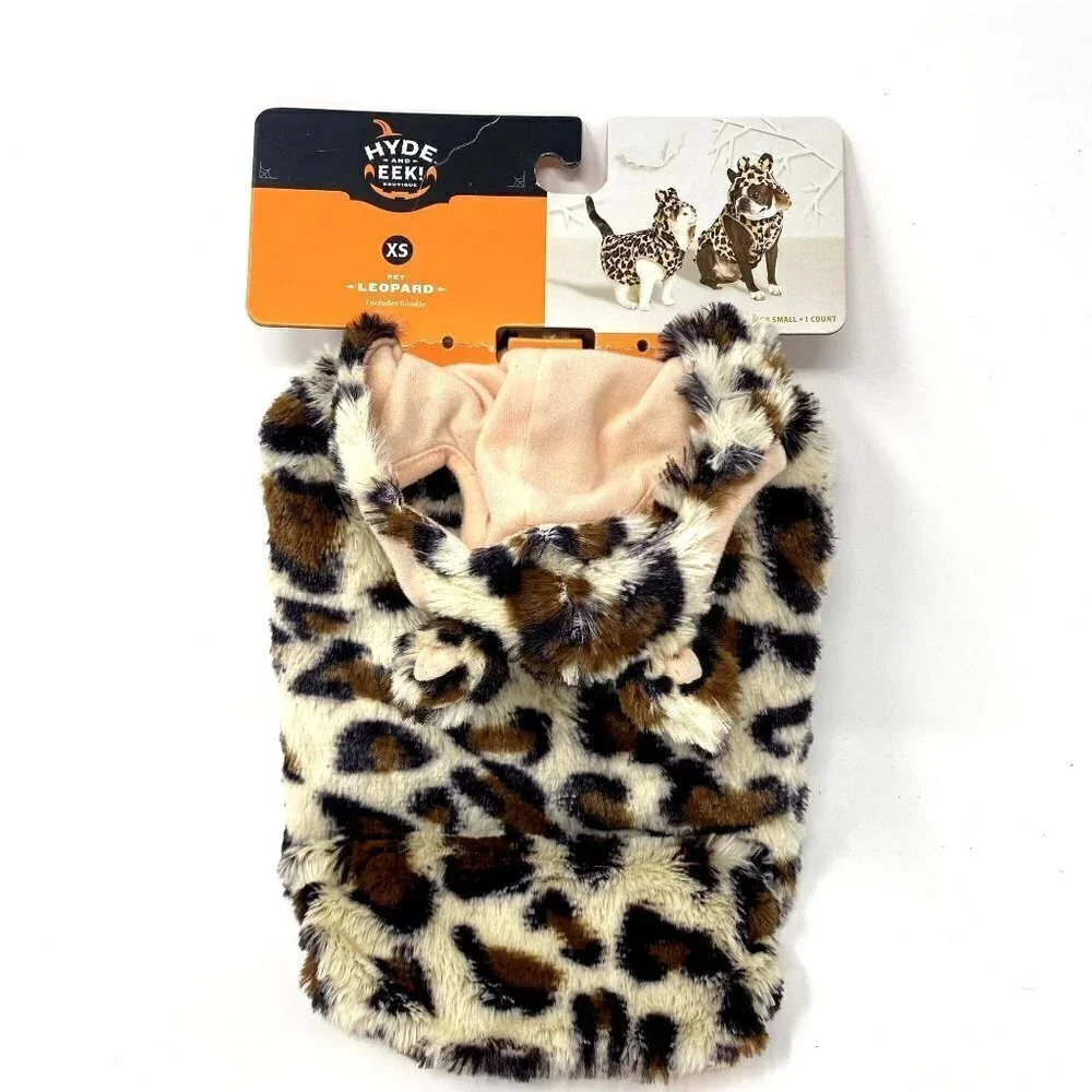 Target Halloween Leopard Cat and Dog Hoodie Hyde & EEK! Boutique™ Size XS